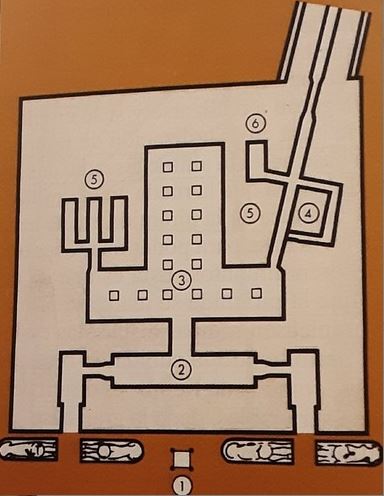 Planta Templo del Valle de Kefren