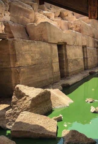 nivel freatico nilo osirion egipto